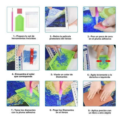 Kit Pintura De Diamantes 5d Para Bricolaje 30x40 Cm Milagros