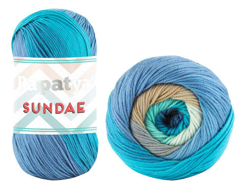 Lana Papatya Sundae 100% Acriica Tejido Ovillo 100g X 320 Mt