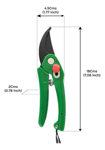 Tijeras Para Podar Jardineria 7  Hoja En Acero Ergonomicas