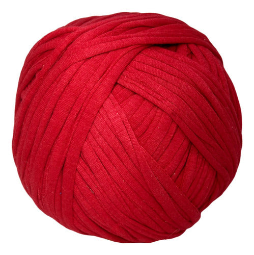 Trapillo De Algodón Licrado 220 Metros X 1 Kilo Rojo