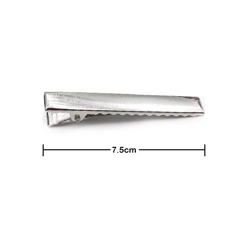 Hebillas Metalicas Para Pelo Pinza Plana 8,0cm X 100 Unidades