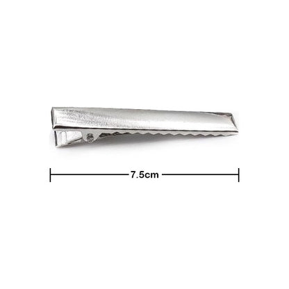 Hebillas Metalicas Para Pelo Pinza Plana 8,0cm X 100 Unidades