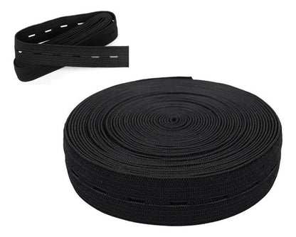 Elastico Resorte Con Ojal Ancho 2.0cm X 10 Metros