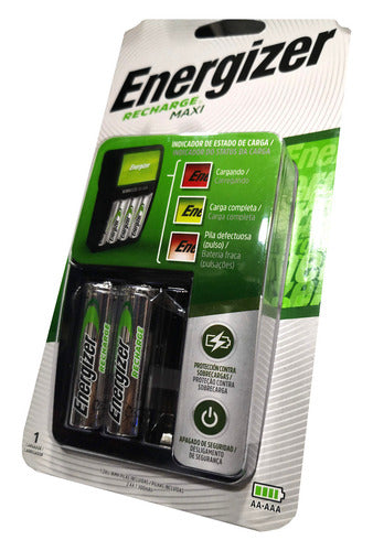 Cargador De Pila Energizer Maxi - +2 Pilas (aa) Entrada 1.2v Salida