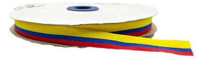 Cinta Bandera Colombia O Bogota Falla Poliéster 1cm X 100mts