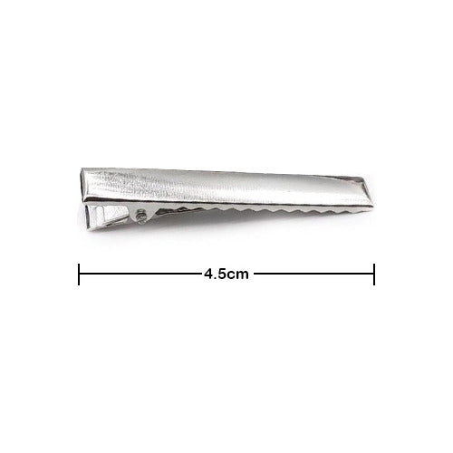Hebillas Metalicas Para Pelo Pinza Plana 4,5cm X 50 Unidades