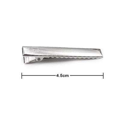 Hebillas Metalicas Para Pelo Pinza Plana 4,5cm X 50 Unidades
