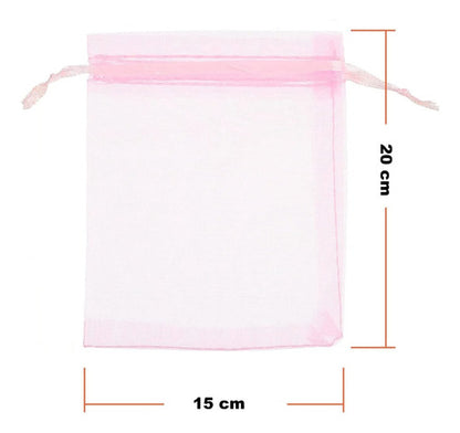 Bolsa De Organza 15cmx 20cm Paquete X 25und