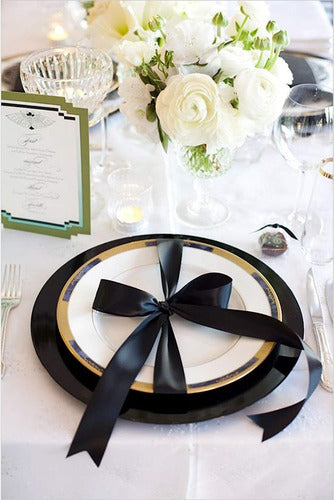 Rollo Cinta Satin Para Decoracion Ancho 4 Cm X 55 Metros