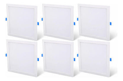 Panel Led 24w Incrustar Certificada Cuadrado 29,2cm X6 Und