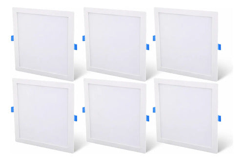 Panel Led 24w Incrustar Certificada Cuadrado 29,2cm X6 Und
