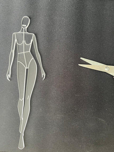 Juego De Reglas Plantilla Bocetos Diseño De Moda  X 3 Und