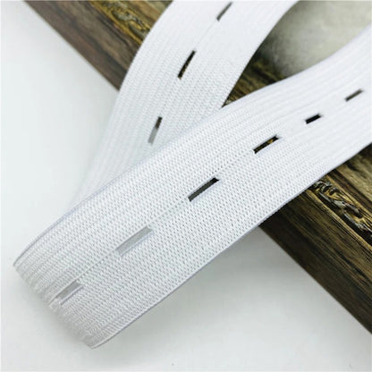 Elastico Resorte Con Ojal Ancho 20mm  X 10 Metros