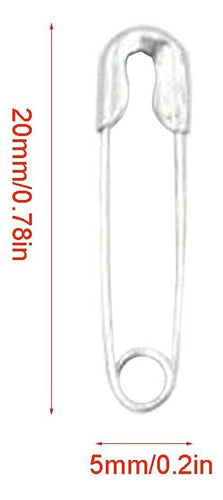 144 Ganchos Nodriza Niquel 000 Manualidades Costura Moda