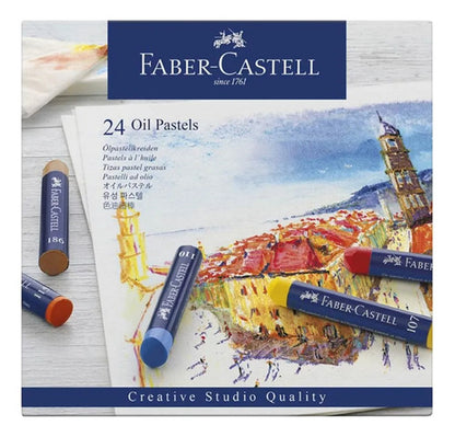 Tizas Pastel Óleo Studio Quality Faber Castell Estuche X24