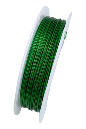 Rollo Alambre De Acero Color Oro 50 Metros De Cal 0.4 Mm