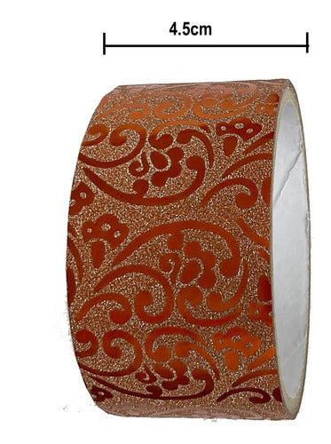 Cintas Adhesivas Decorativas Gofradas Diseños Surtidos 6 Und