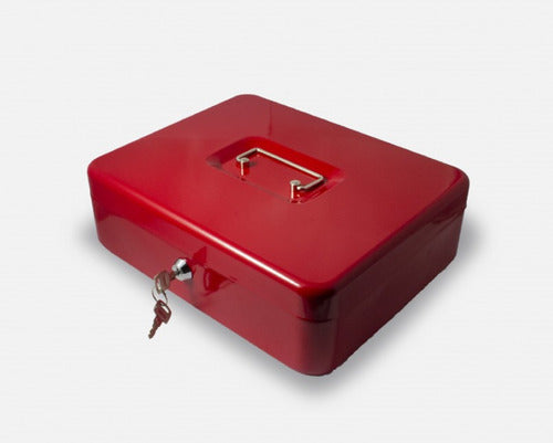 Cajilla De Seguridad Metálica 30x24x9 Cm Con Llave