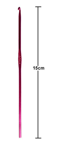 Agujas Crochet En Metal Aluminio Para Tejer  3.0mm X 12 Unid