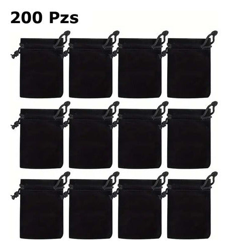 200 Bolsas Terciopelo Joyeria Bisuteria 7cm X 9cm
