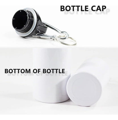 Caramañola Metalica 500ml Botella Sublimacion Blanco X12 Und