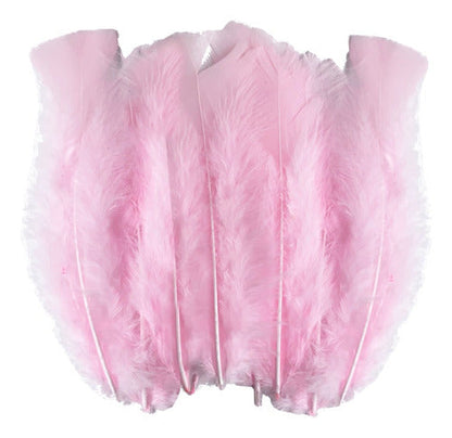 Plumas Para Decoración Paquete 50 Unidades Rosa