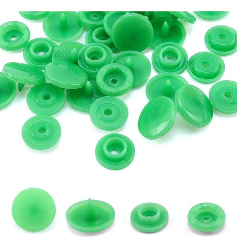 Broches Plasticos Presion 12.5mm Para Ropa Colores X 1000 Und
