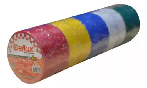 Cinta Aislante Colores Para Electricidad X10 Yardas Varios