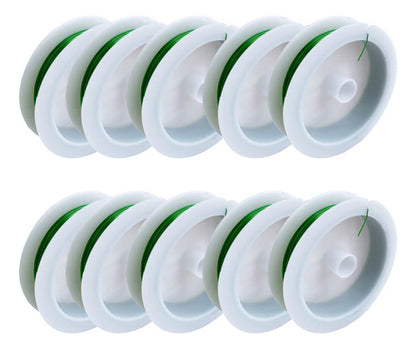 Rollo Alambre Acero Color Plata 50 Metros De Cal 0.3mm 10und