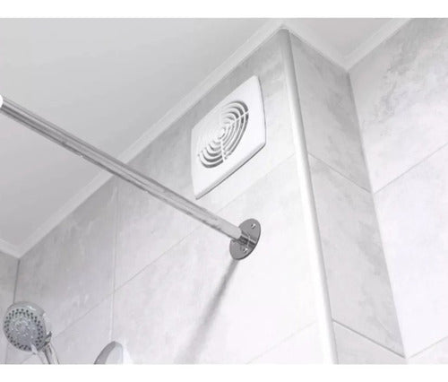 Extractor De Aire Para Baño O Cocina Con Rejilla 8 Pulgadas