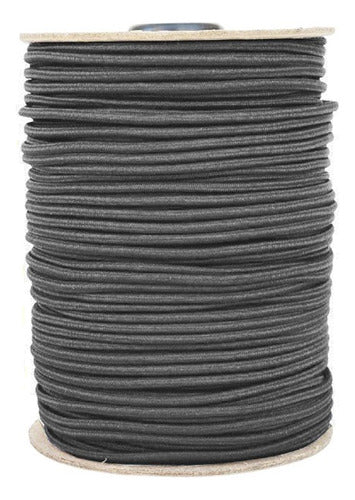 Cordon Caucho Elastico 3.0mm X 200 Mts Gris oscuro Redondo