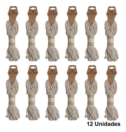 Hilo Algodon Tejer Yutillo Decoracion Macrame 4mm X 12unid