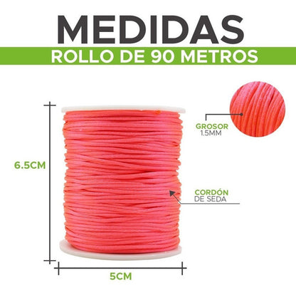 Cordon Seda 2mm Rollo X 130 Mts