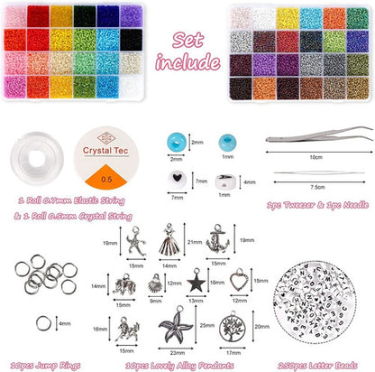 Kits Para Hacer Pulseras De Bricolaje Cuentas 35000 Piezas