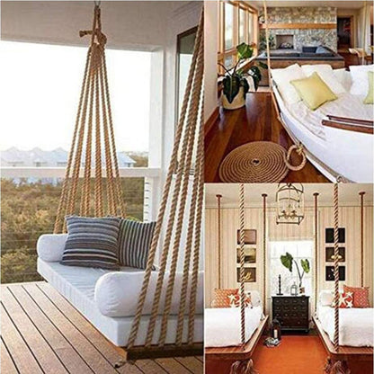 Cuerda Yute Natural Resistente 20 Mm X 30 Mts Decoración