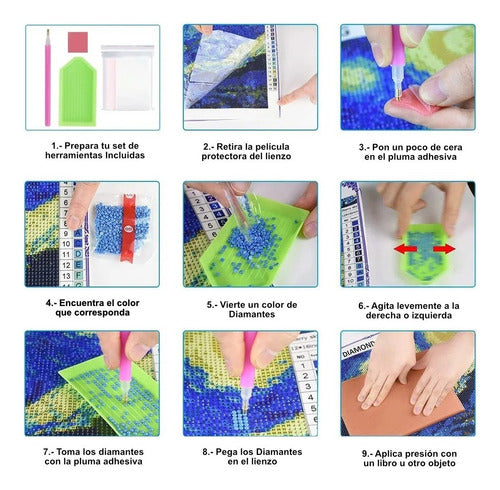 Kit Pintura Diamantes 5d Guadalupe Para Bricolaje 40x30cm