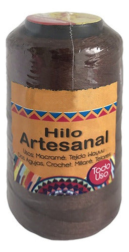 Hilo Artesanal Tejido Macrame Wayuu Telares 2.5mm X 100gr Café