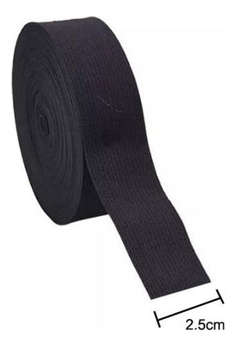 Elastico De 2,5 Cms Negro Crochet 67 Metros 1 Kilo