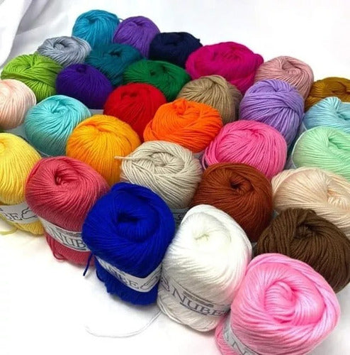 Lana Nube Acrilica Madeja De 50 Gramos 125 Metros