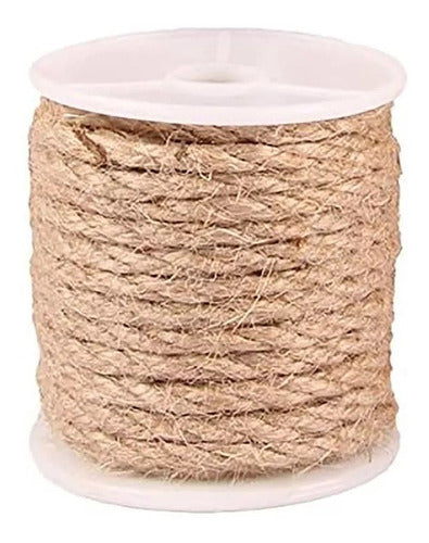 Cuerda Yute Natural Resistente 4 Mm X 20 Mts Decoración