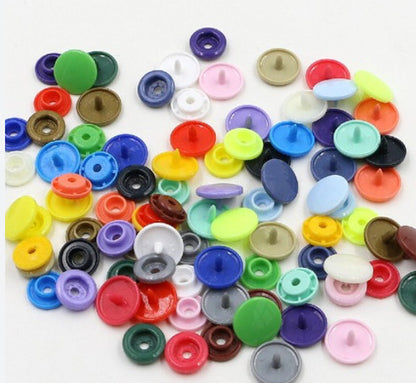Broches Plasticos Presion 12.5mm Para Ropa Colores X 1000 Und