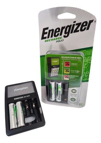 Cargador De Pila Energizer Maxi - +2 Pilas (aa) Entrada 1.2v Salida