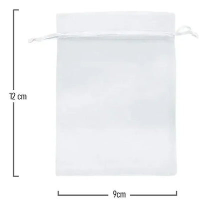 Bolsa De Organza 12cmx 9cm Paquete X 100und