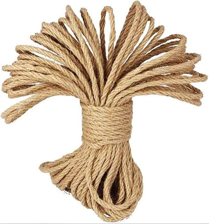 Cuerda Yute Rascador Para Gato 5 Mm X 10 Mts Soga