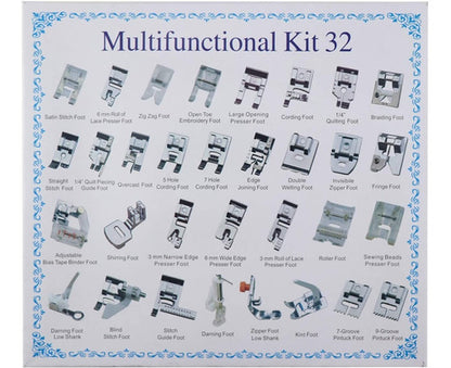 Kit Pie Prensatelas X32und Para Máquina De Coser Familiar
