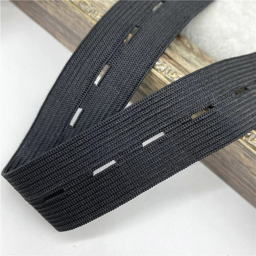 Elastico Resorte Con Ojal Ancho 2.0cm X 10 Metros