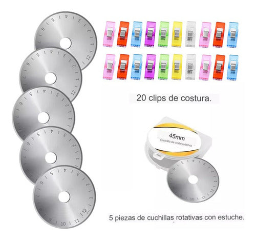 Kit De Herramientas Corte De Tela Tabla Corte A3  X39 Piezas