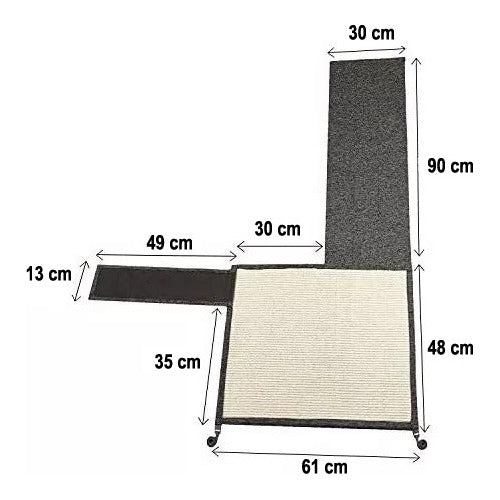 Protector De Sofá Esquinero Para Muebles Gatos