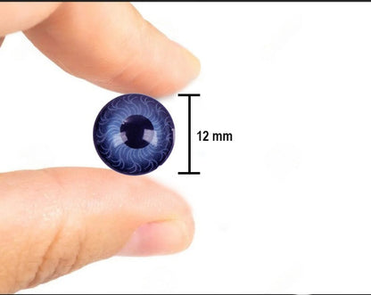 Ojos Para Muñecos De Plástico 12mm Muñequería  X200unidades