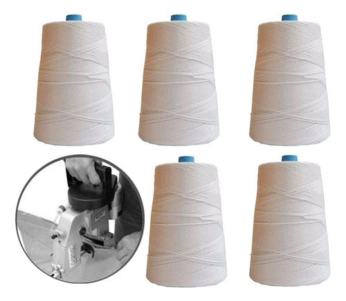 Hilos Para Coser Costales 5 Und Blanco